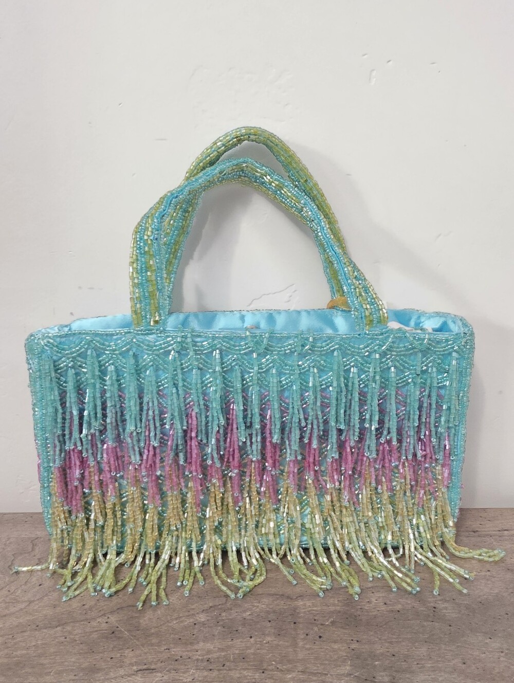 New Viral Beaded Mermaid Tassels Beaded Bag Brand New